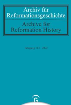 Archiv für Reformationsgeschichte – Aufsatzband 